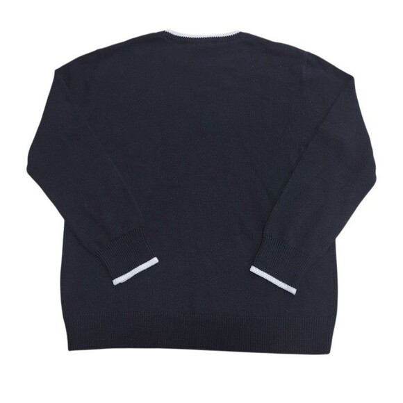 NWT Vince Camuto Women's Game Day Crewneck Sweater Size Large Black - Picture 8 of 9